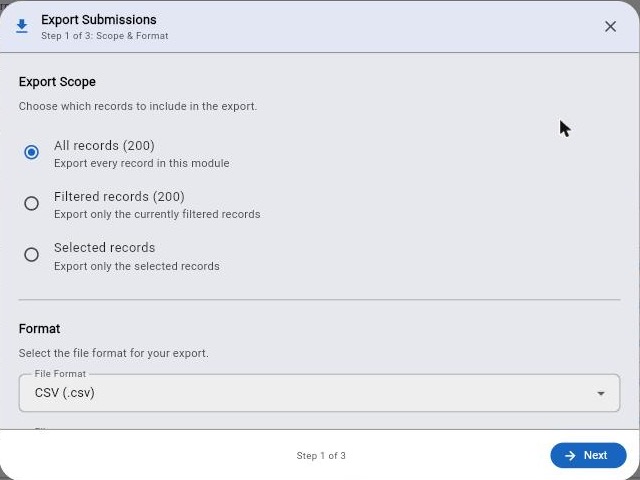 Raios360 — Export & Scheduling