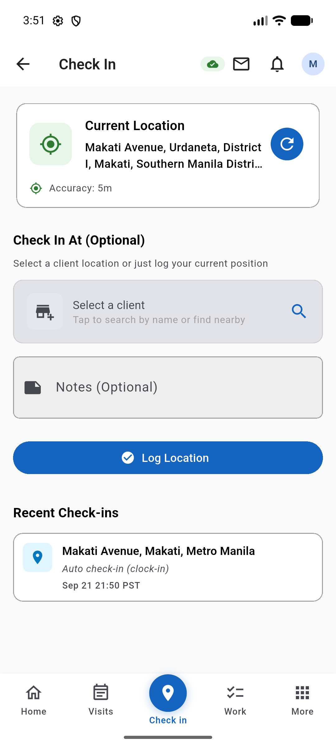 Raios360 — Auto Check-In
