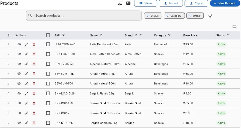 Raios360 — Product Catalog