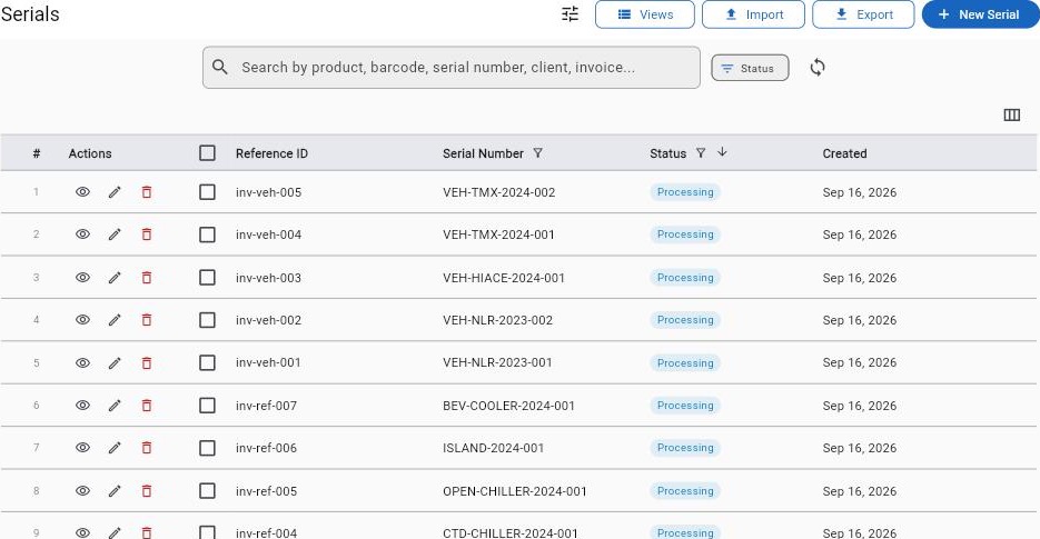 Raios360 — Serial Tracking